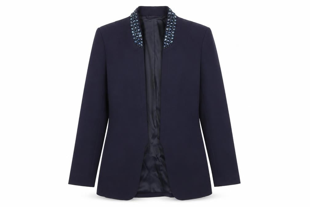 H&M Womens Blue   Jacket Blazer Size 8
