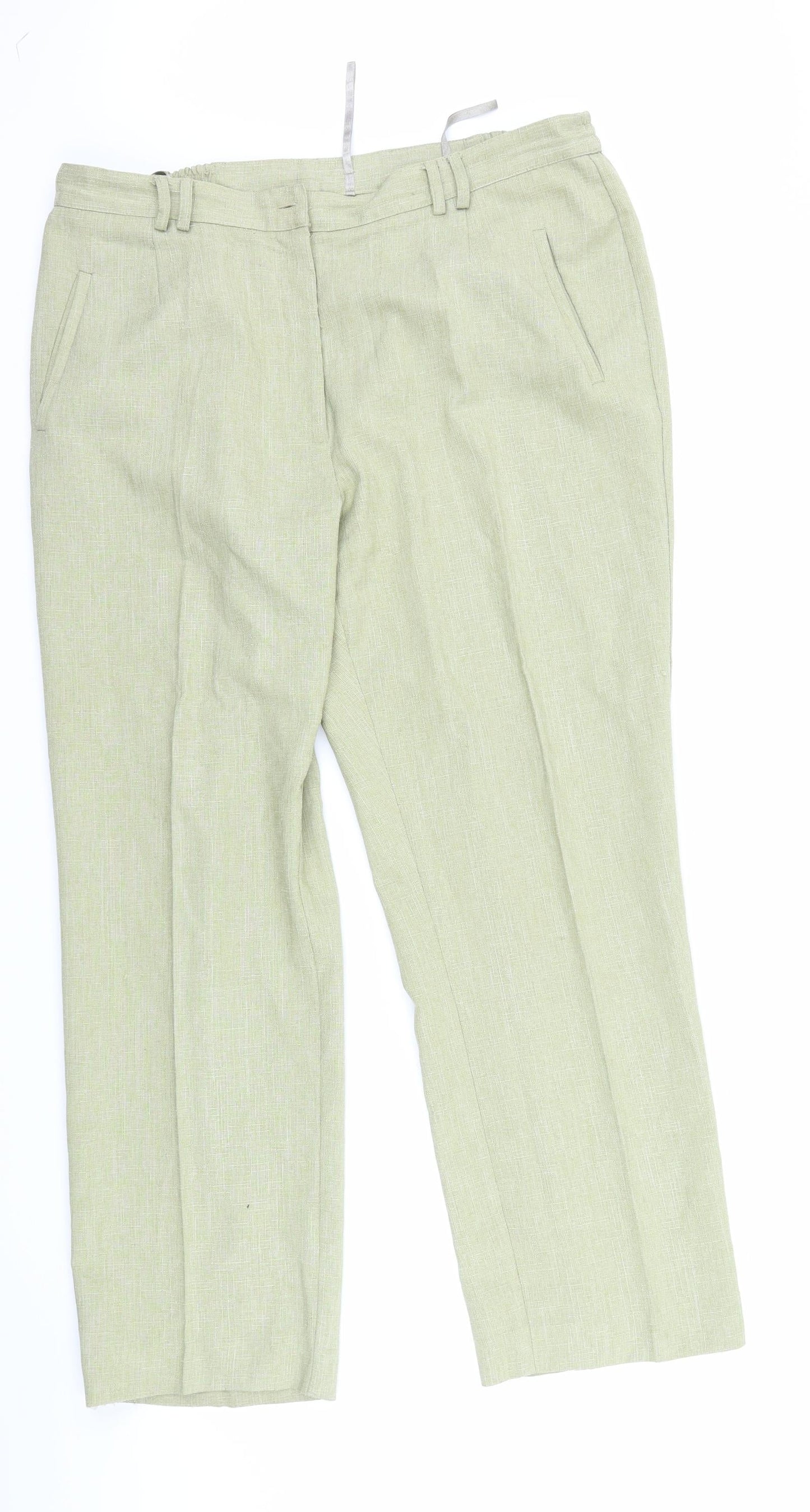 Preworn Womens Green   Trousers  Size 20 L28 in