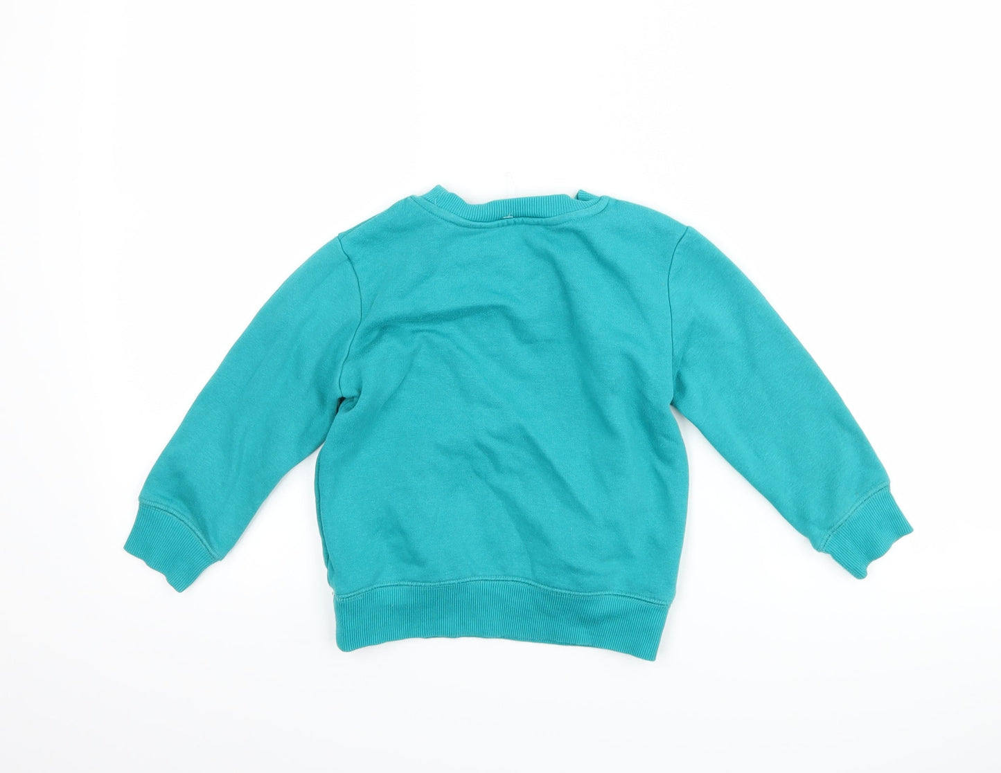 George Boys Blue   Pullover Sweatshirt Size 3-4 Years  - slogan