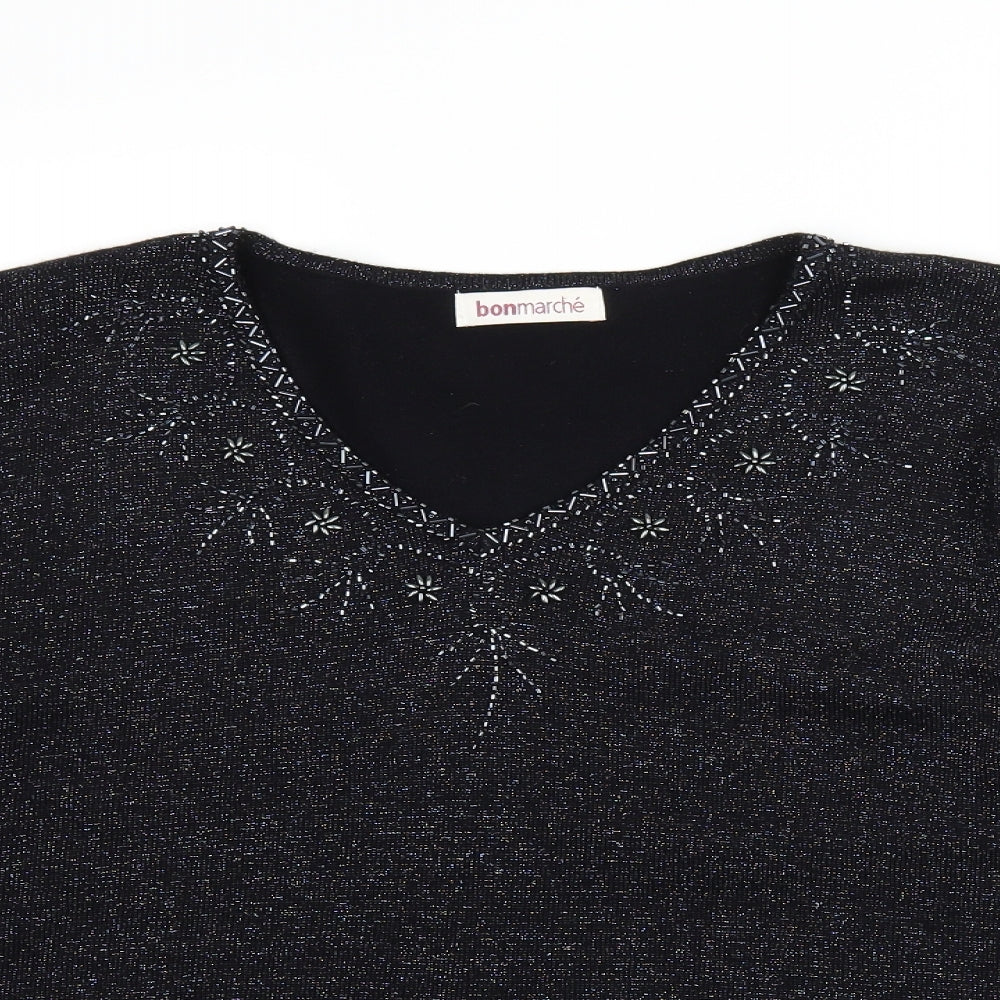 Bonmarché Womens Black   Pullover Jumper Size M