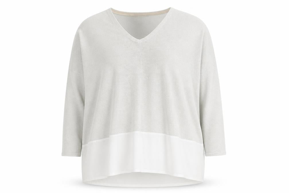 Front view of Zara women’s grey jumper, size L