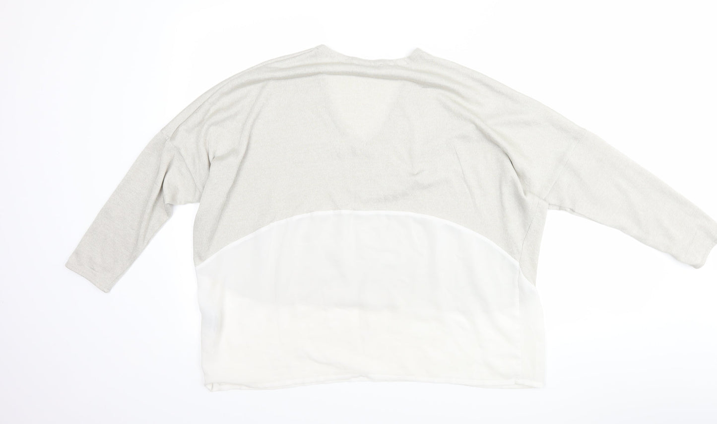 Zara Womens Grey   Pullover Jumper Size L