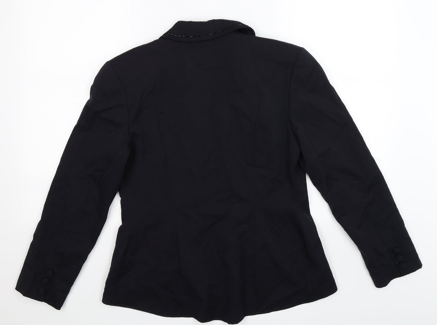 SHE Womens Black Flecked  Jacket Blazer Size 10