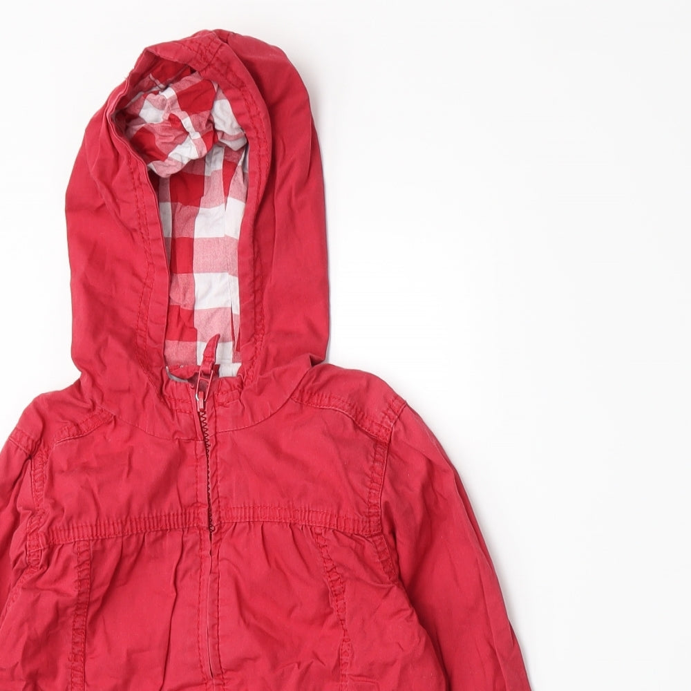 NEXT Girls Red   Basic Coat Coat Size 2-3 Years