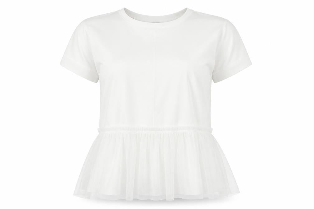Next Womens White  Mesh Basic Blouse Size 10