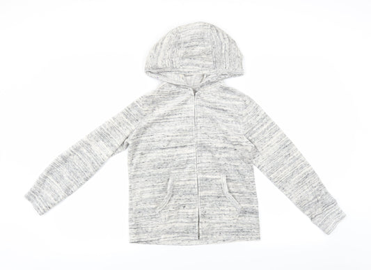 Matalan Girls Grey   Full Zip Hoodie Size 11 Years