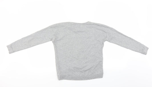M&Co Girls Grey   Pullover Sweatshirt Size 9-10 Years  - new York