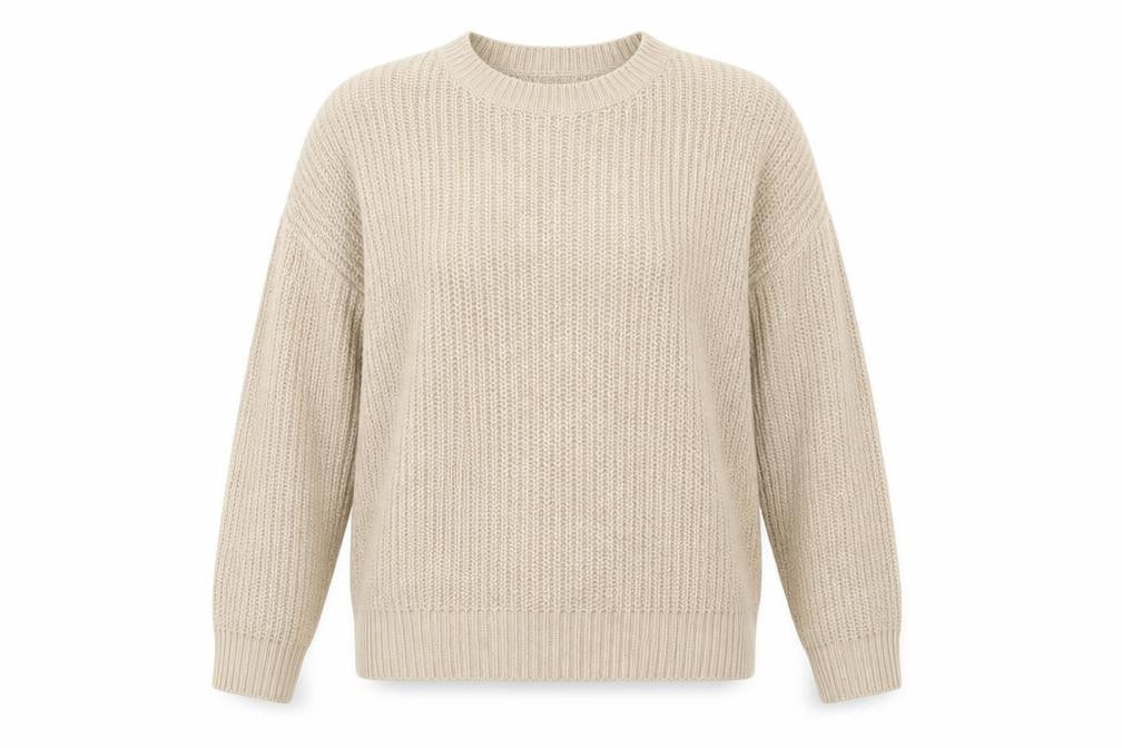 Front view of New Look women’s beige jumper, size L