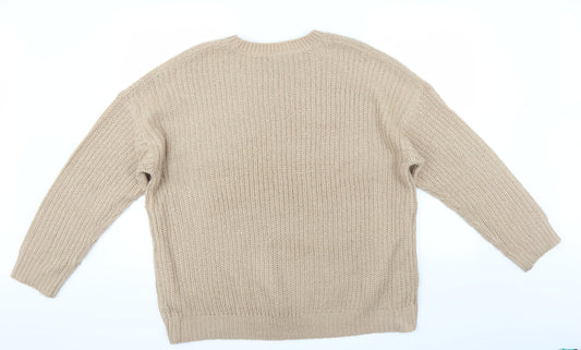 New Look Womens Beige   Pullover Jumper Size L