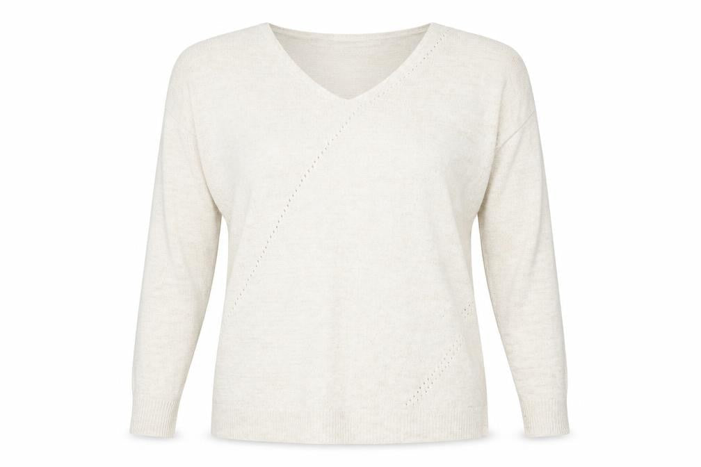 Front view of Topshop women’s beige jumper, size S