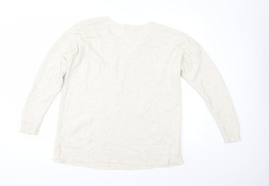 Topshop Womens Beige   Pullover Jumper Size S
