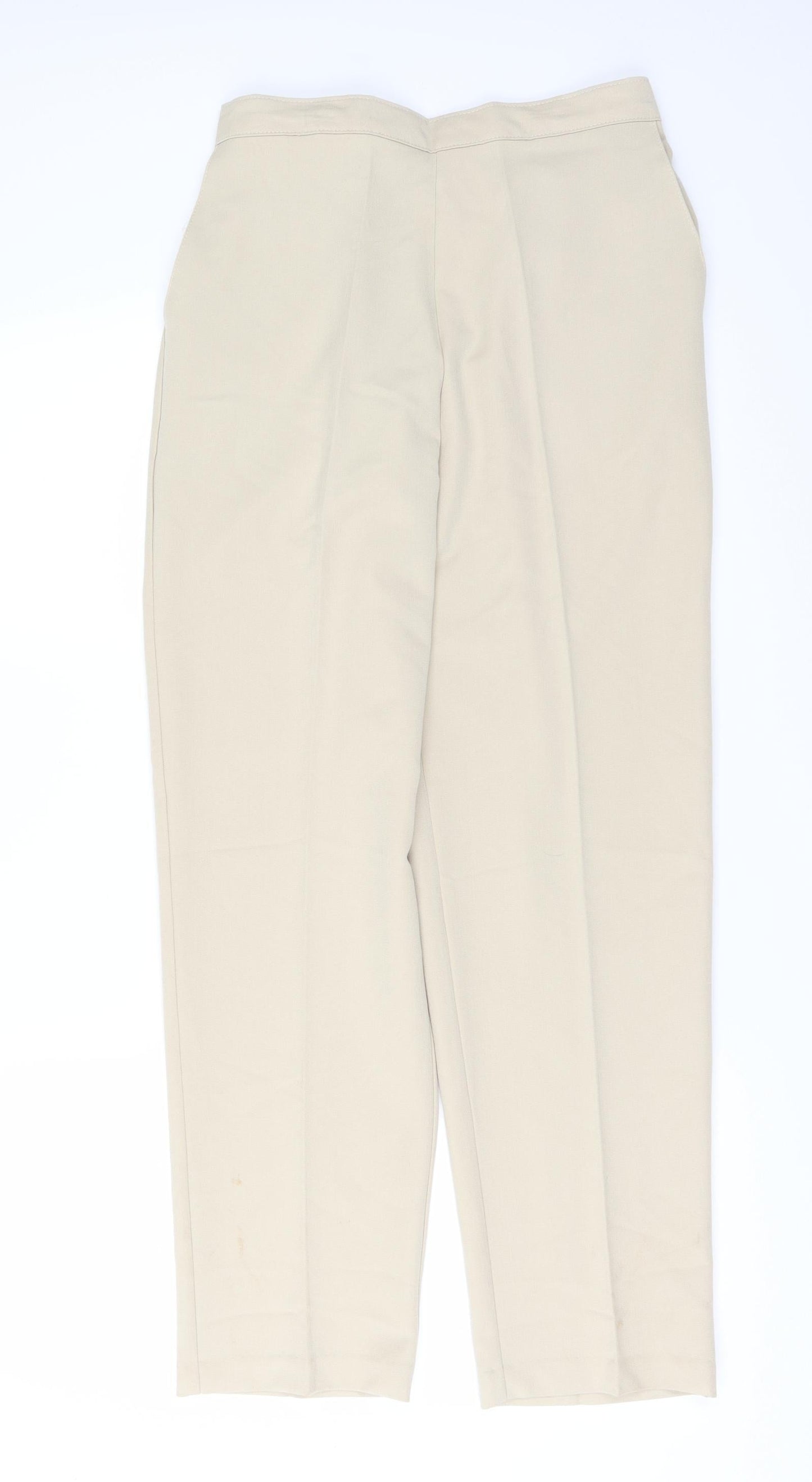 Preworn Womens Beige   Trousers  Size 12 L28 in