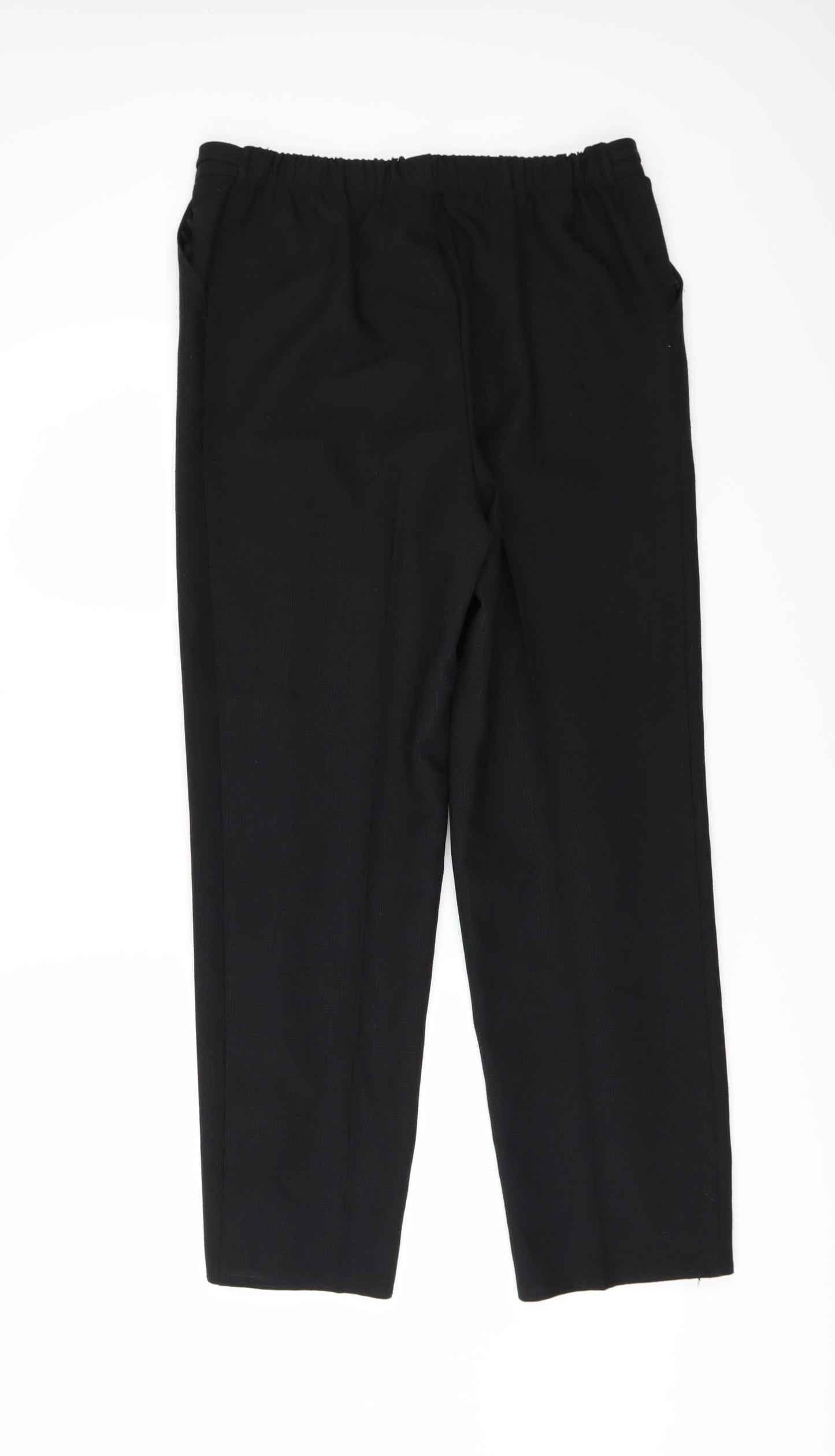 Preworn Womens Black   Trousers  Size 32 in L27 in