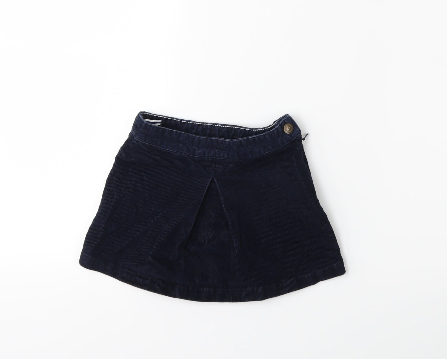 Petit Ami Girls Blue  Corduroy Mini Skirt Size 4 Years