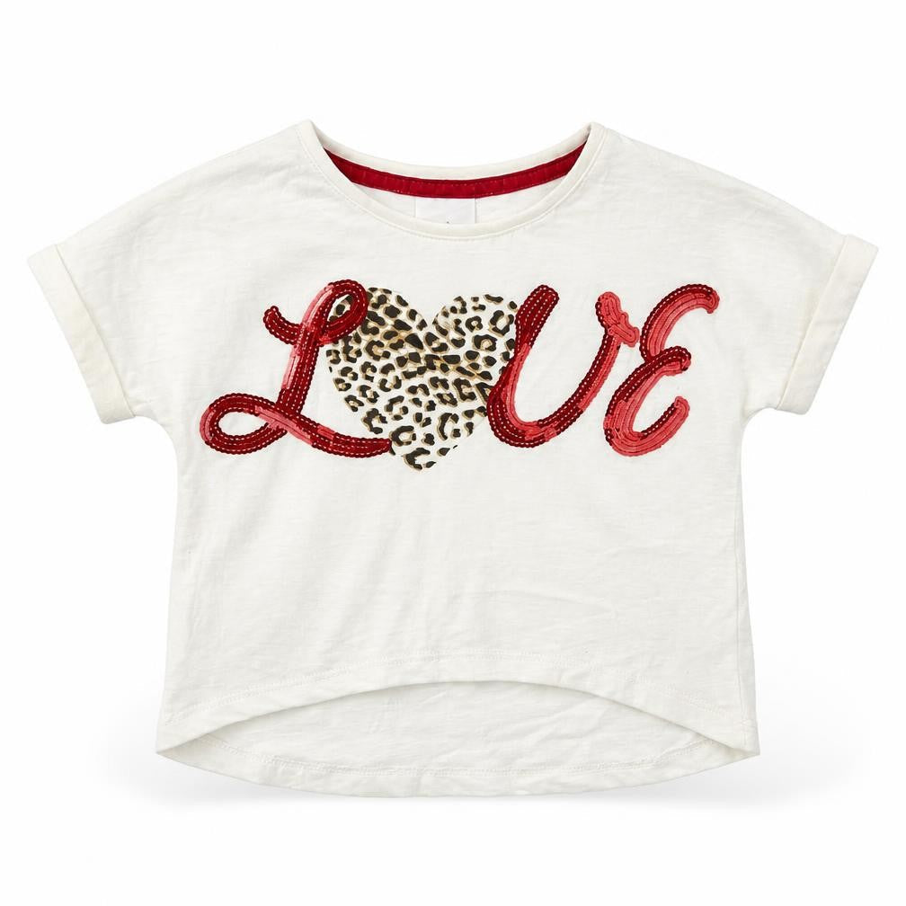 Front view of evie Baby White Basic T-Shirt, size 12, Months