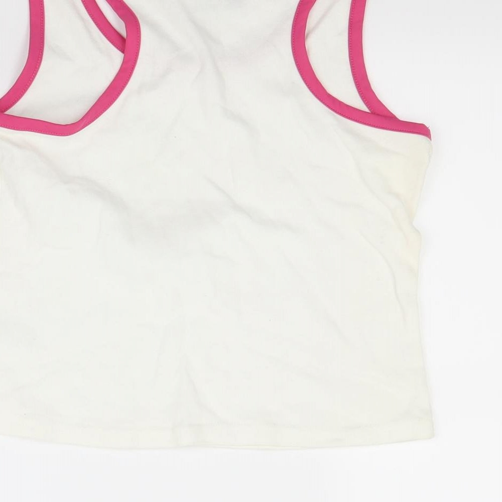 Pure Womens White   Basic T-Shirt Size 14