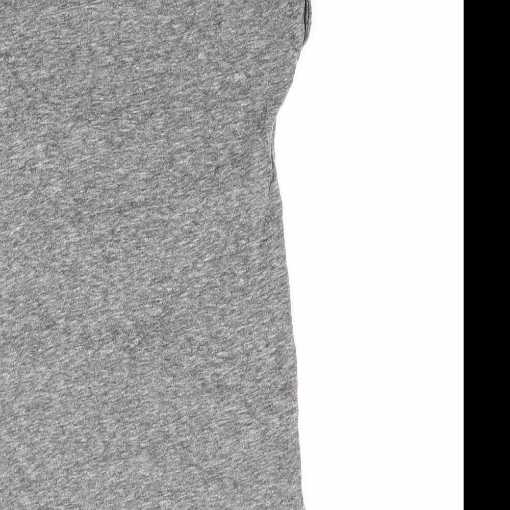 NEXT Girls Grey  Rayon Basic T-Shirt Size 8 Years