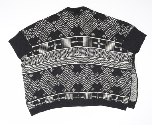 H&M Womens Black   Pullover Jumper One Size
