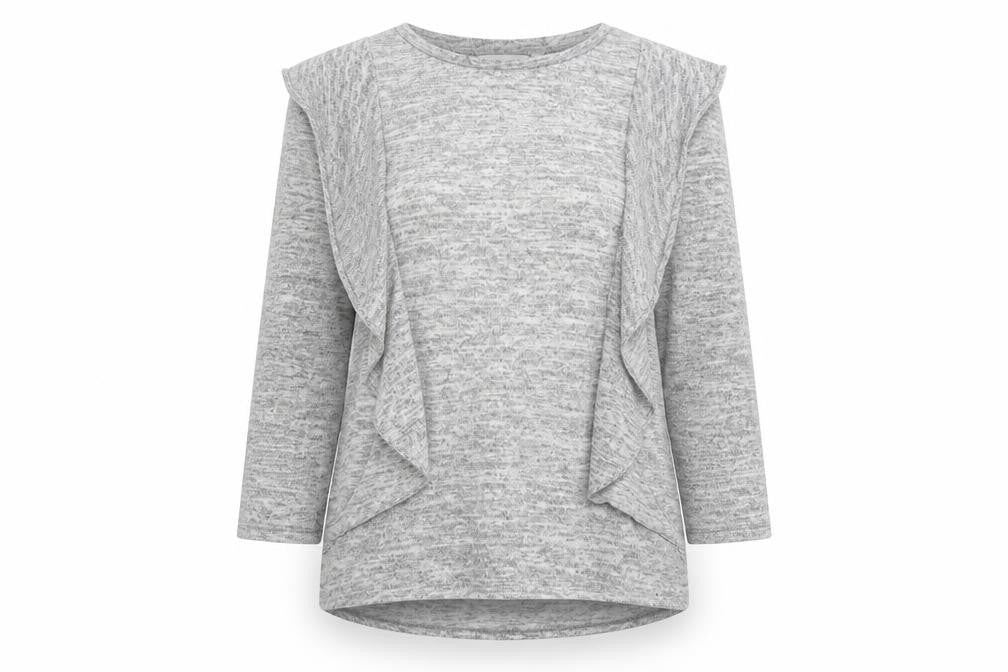 Front view of Red Herring women’s grey jumper, size UK 10