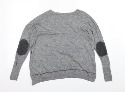 River Island Womens Grey  Knit Pullover Jumper Size 6