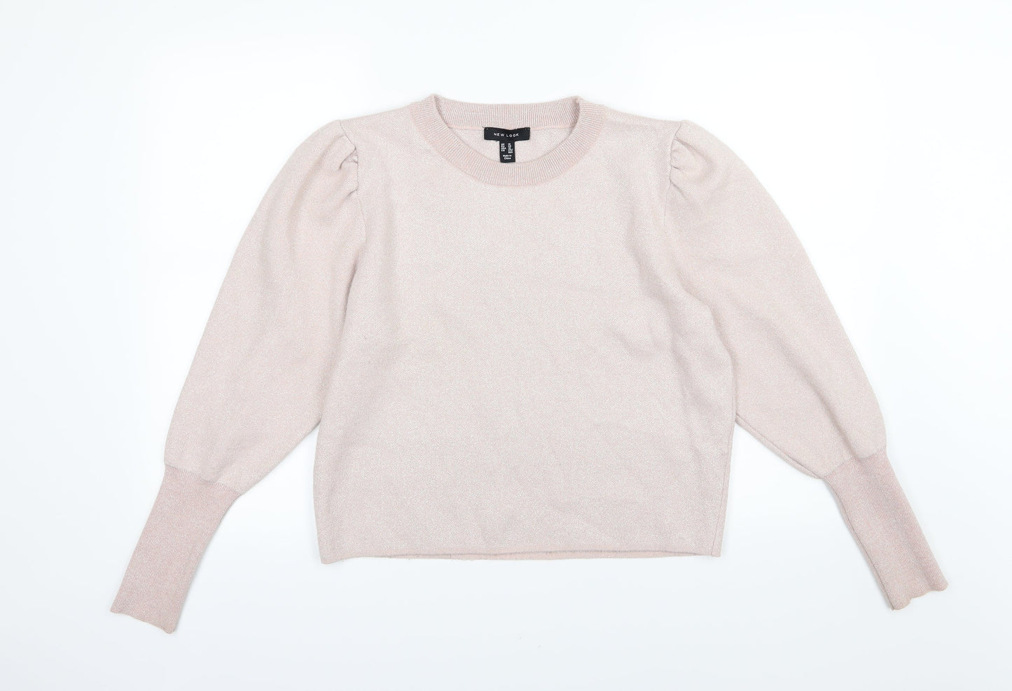 New Look Womens Pink  Knit Pullover Jumper Size 14