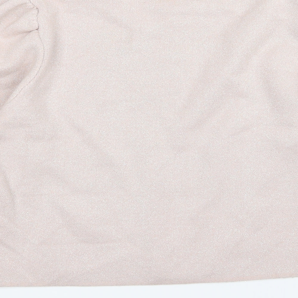 New Look Womens Pink  Knit Pullover Jumper Size 14