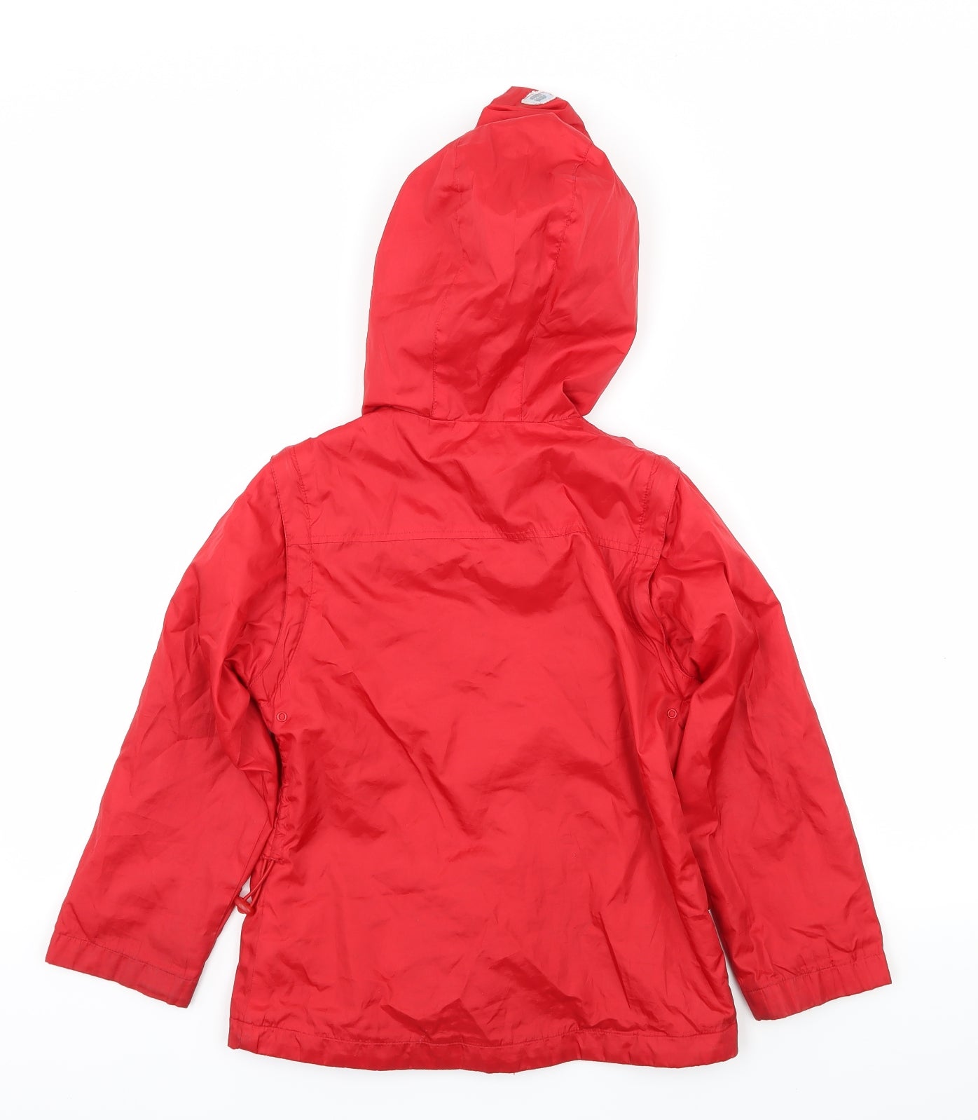 Cube Girls Red   Rain Coat Cape Size 6 Years
