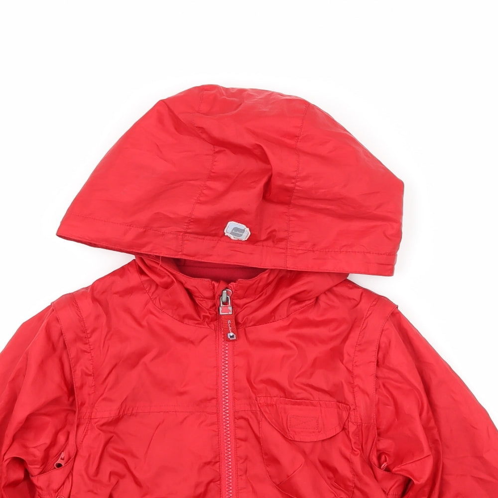 Cube Girls Red   Rain Coat Cape Size 6 Years