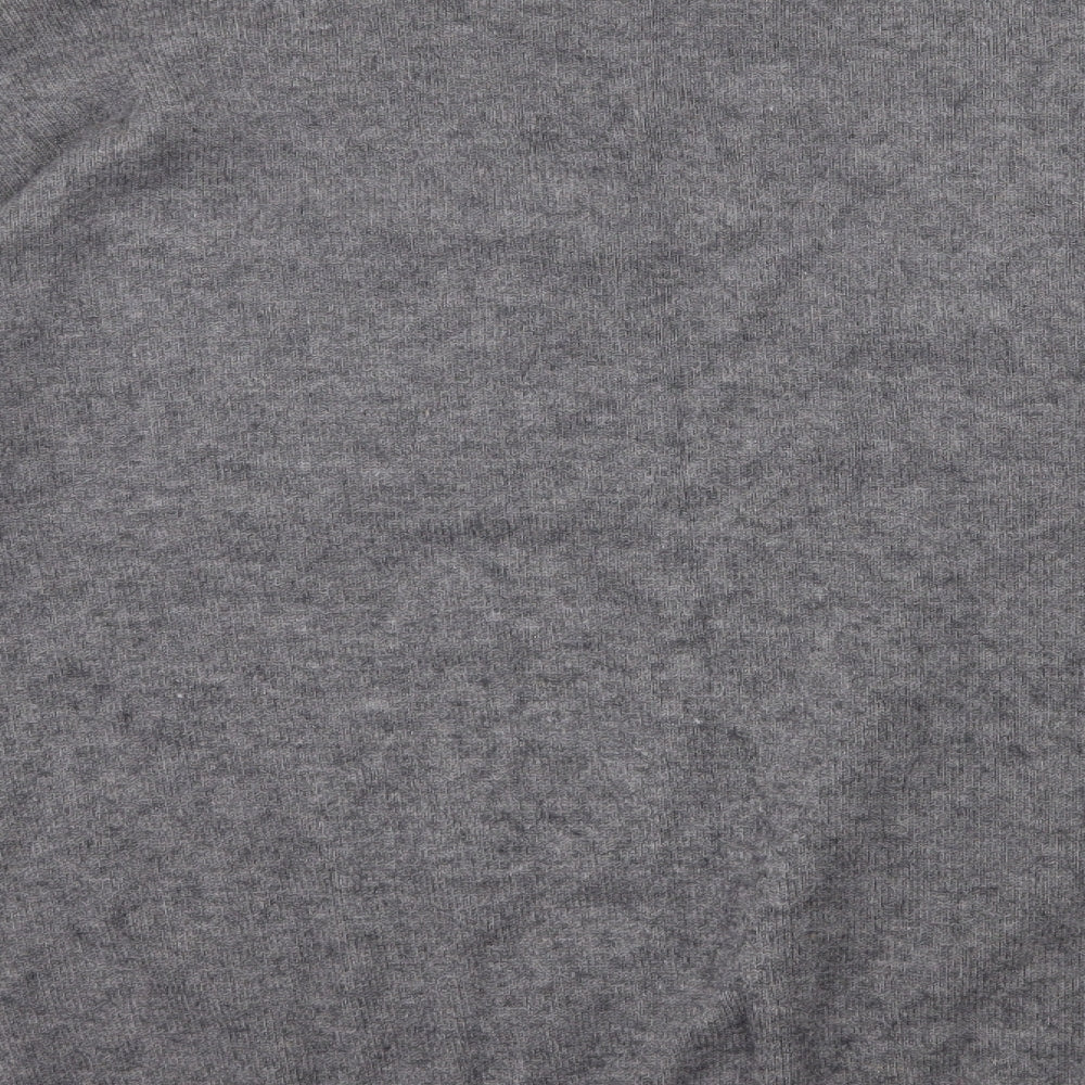 Sleek Chic Womens Grey  Knit Pullover Jumper Size M
