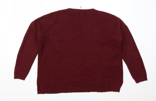 Sweewe Womens Red   Pullover Jumper Size S