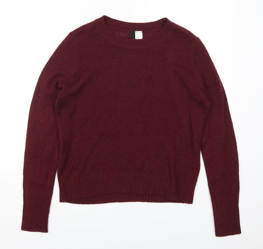 H&M Womens Red   Pullover Jumper Size XS