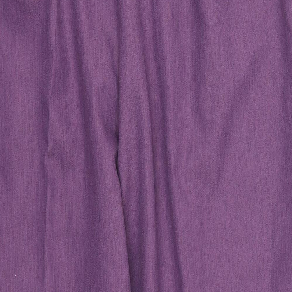 Brand and care label for Modern Classics women’s purple trousers, size UK 22, 27-inch leg