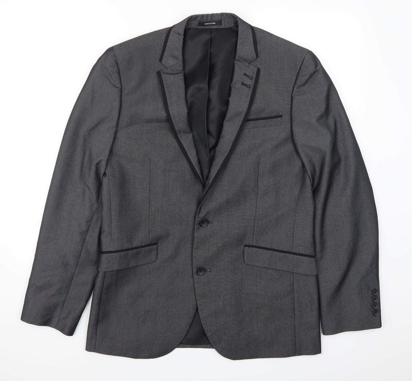 Cedar Wood State Mens Grey   Jacket Suit Jacket Size 40