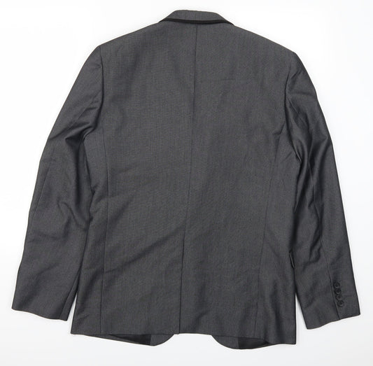 Cedar Wood State Mens Grey   Jacket Suit Jacket Size 40