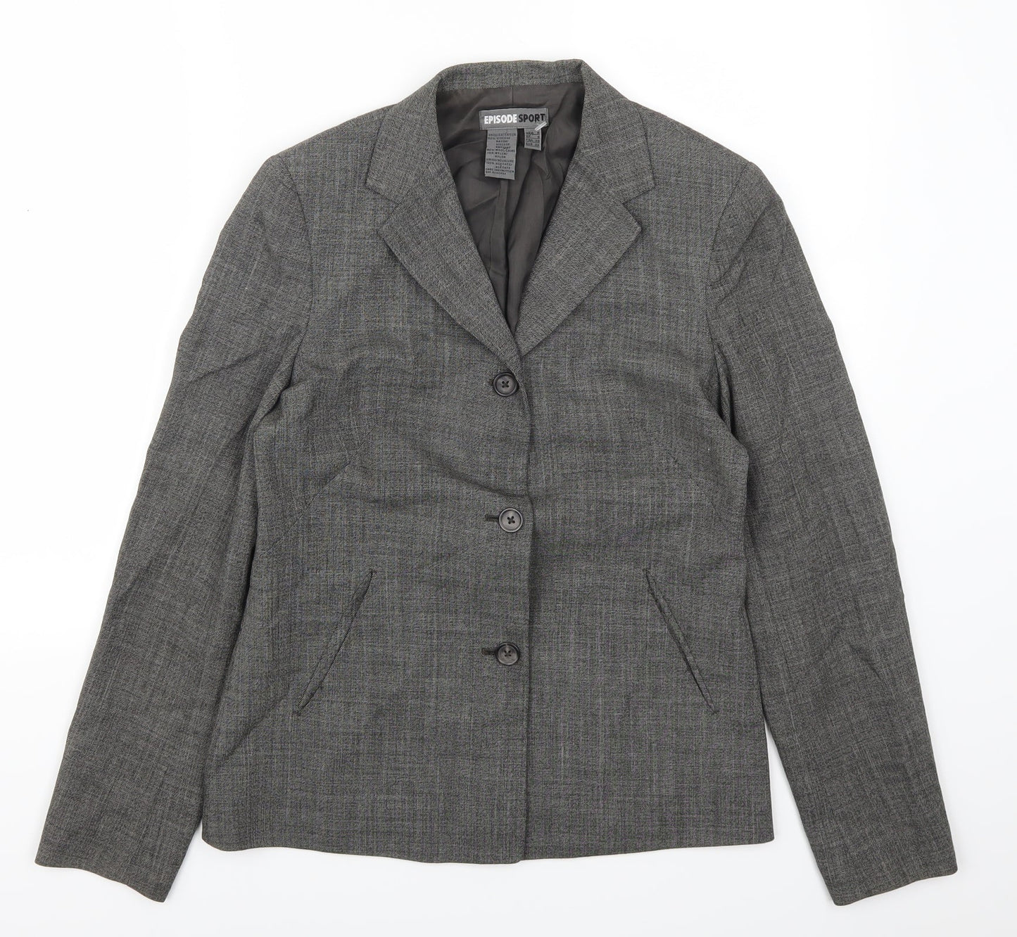 Episode Spoty Womens Grey   Jacket Suit Jacket Size 8