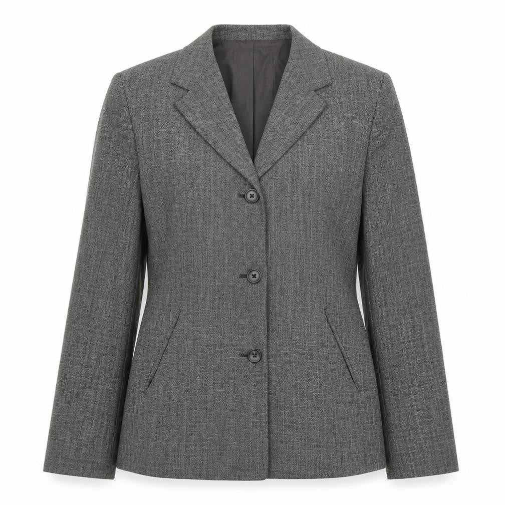 Front view of Episode Spoty women’s grey jacket suit jacket, size UK 8