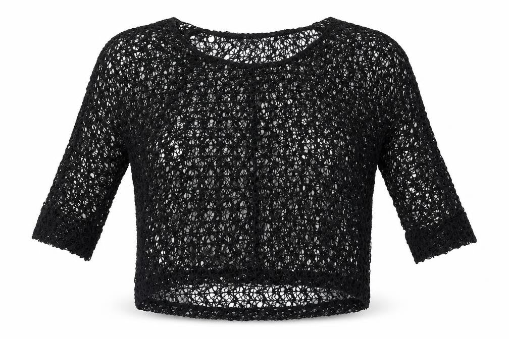 Front view of Next women’s black jumper, size UK 6