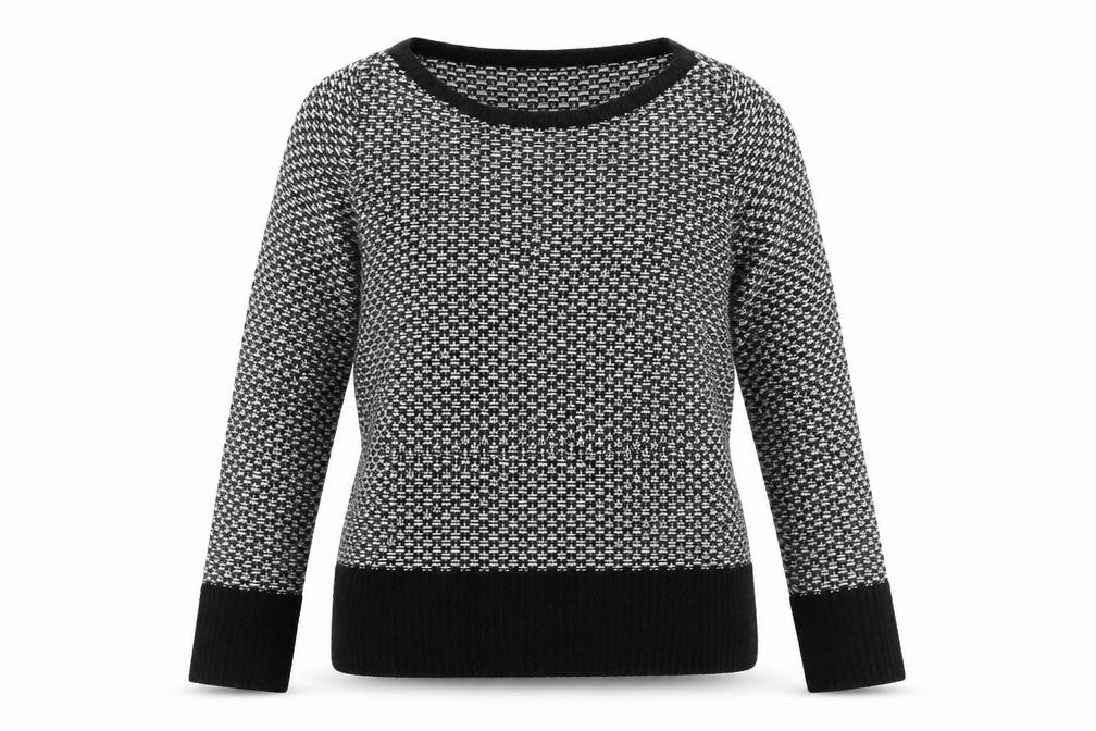 Front view of Next women’s black jumper, size UK 10