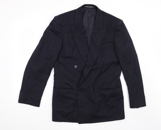Debenhams Mens Blue Striped  Jacket Suit Jacket Size 38