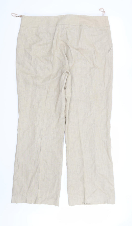 Office Girl Womens Beige   Trousers  Size 16 L30 in