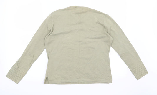 Elvita Womens Green   Pullover Jumper Size S