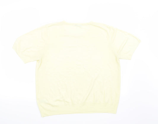 Marks and Spencer Womens Yellow   Pullover Jumper Size 18