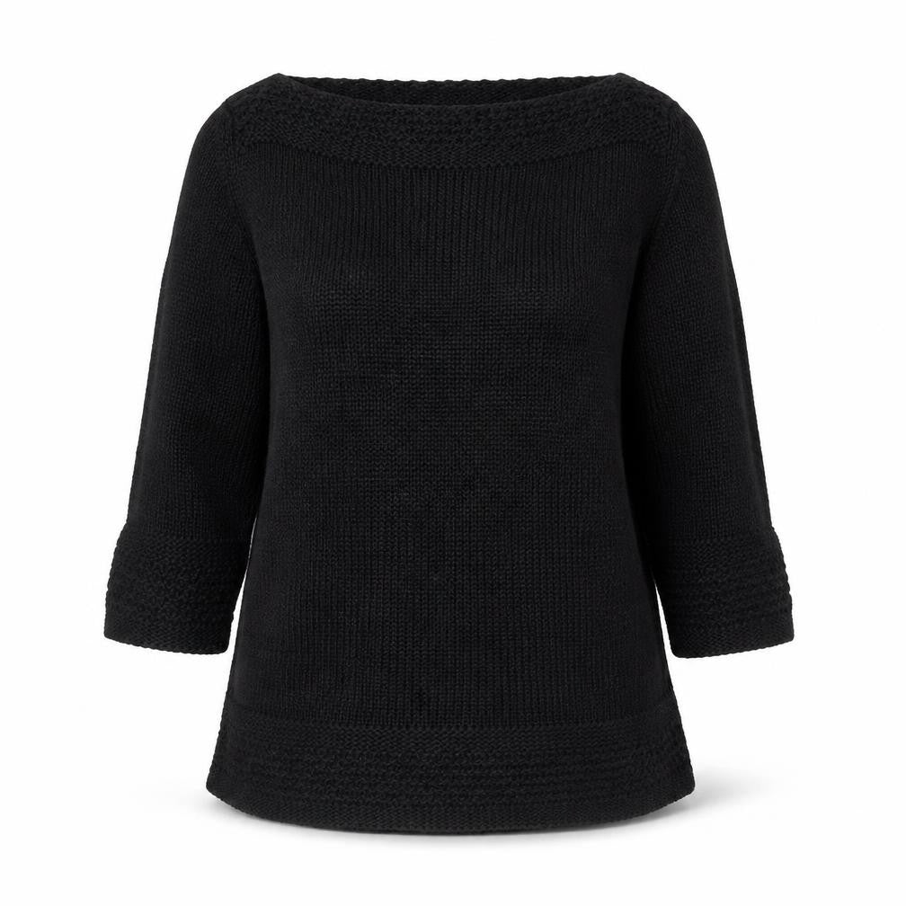 Front view of Marks & Spencer women’s black jumper, size M
