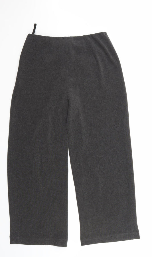 Marks and Spencer Womens Grey   Cropped Trousers Size 10 L24 in