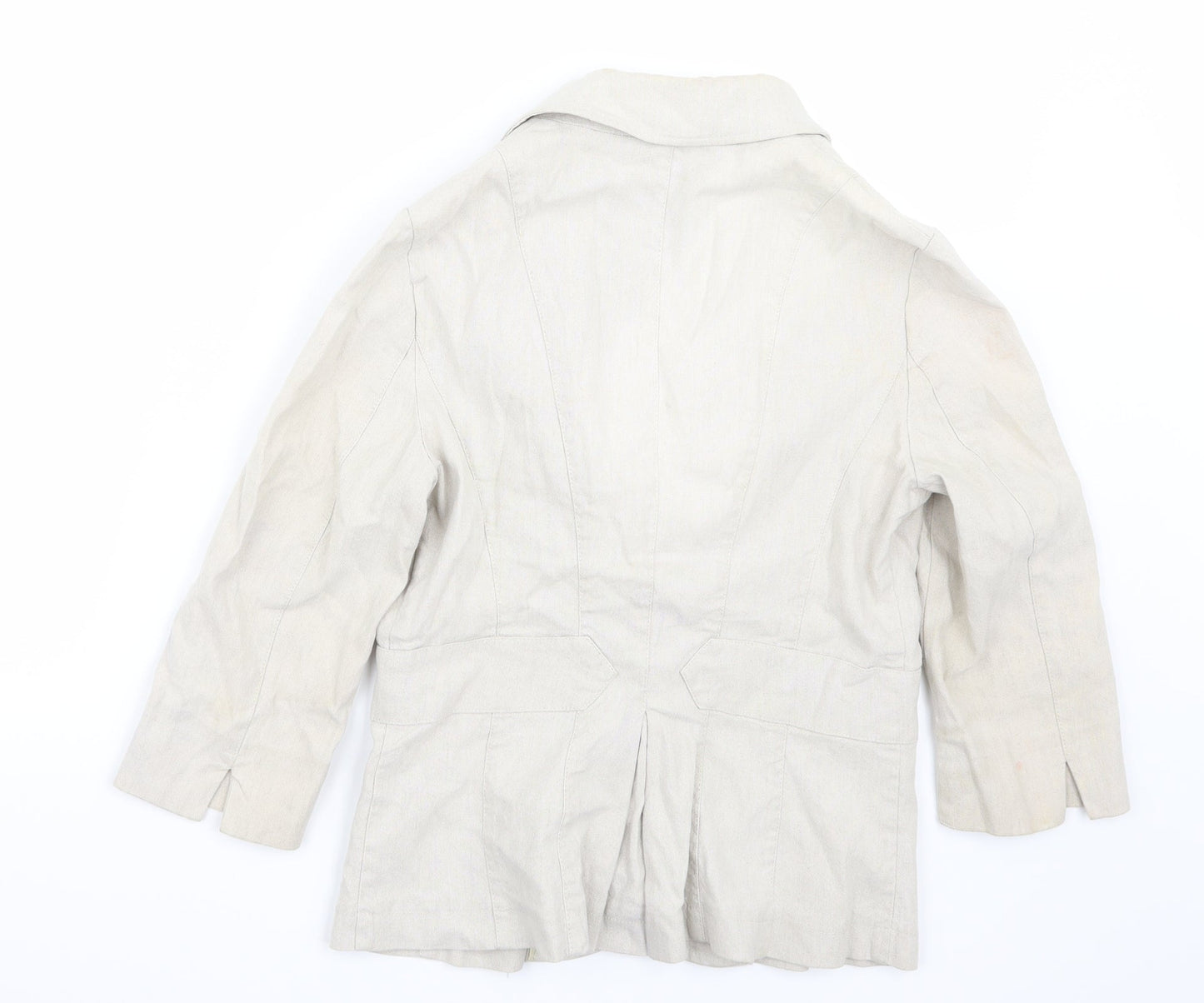 Per una  Womens Beige   Jacket Coat Size 10