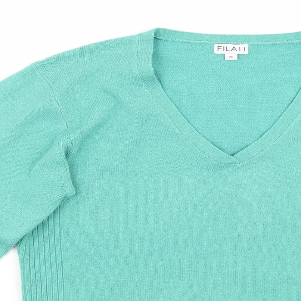 Filati Womens Green   Pullover Jumper Size M