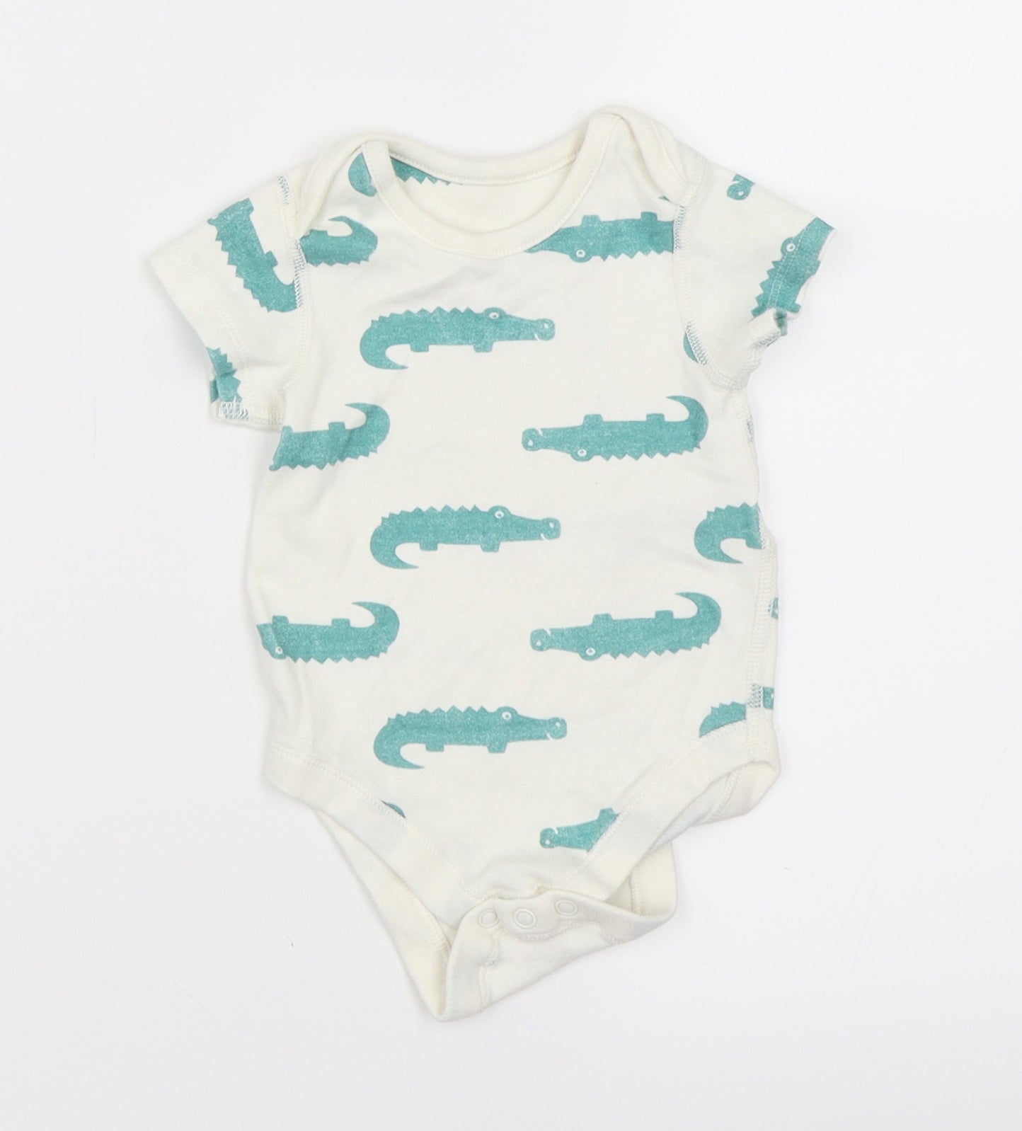 Marks and Spencer Boys White   Babygrow One-Piece Size 3-6 Months