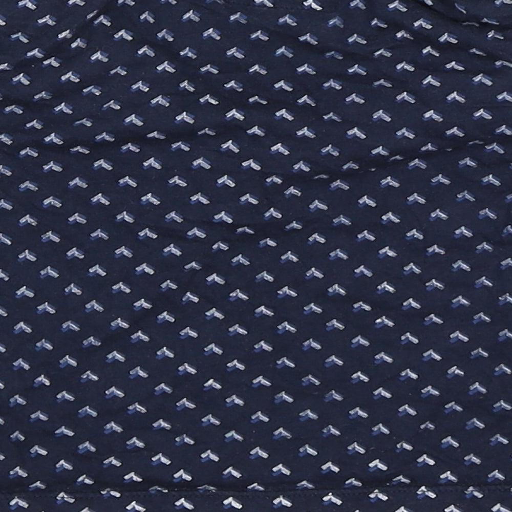 Mini Rebel  Blue Geometric  Basic T-Shirt Size 9-12 Months