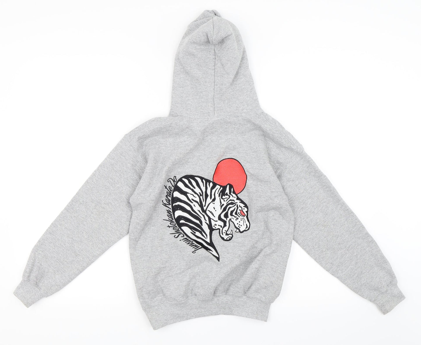 Gildan Girls Grey   Pullover Hoodie Size M