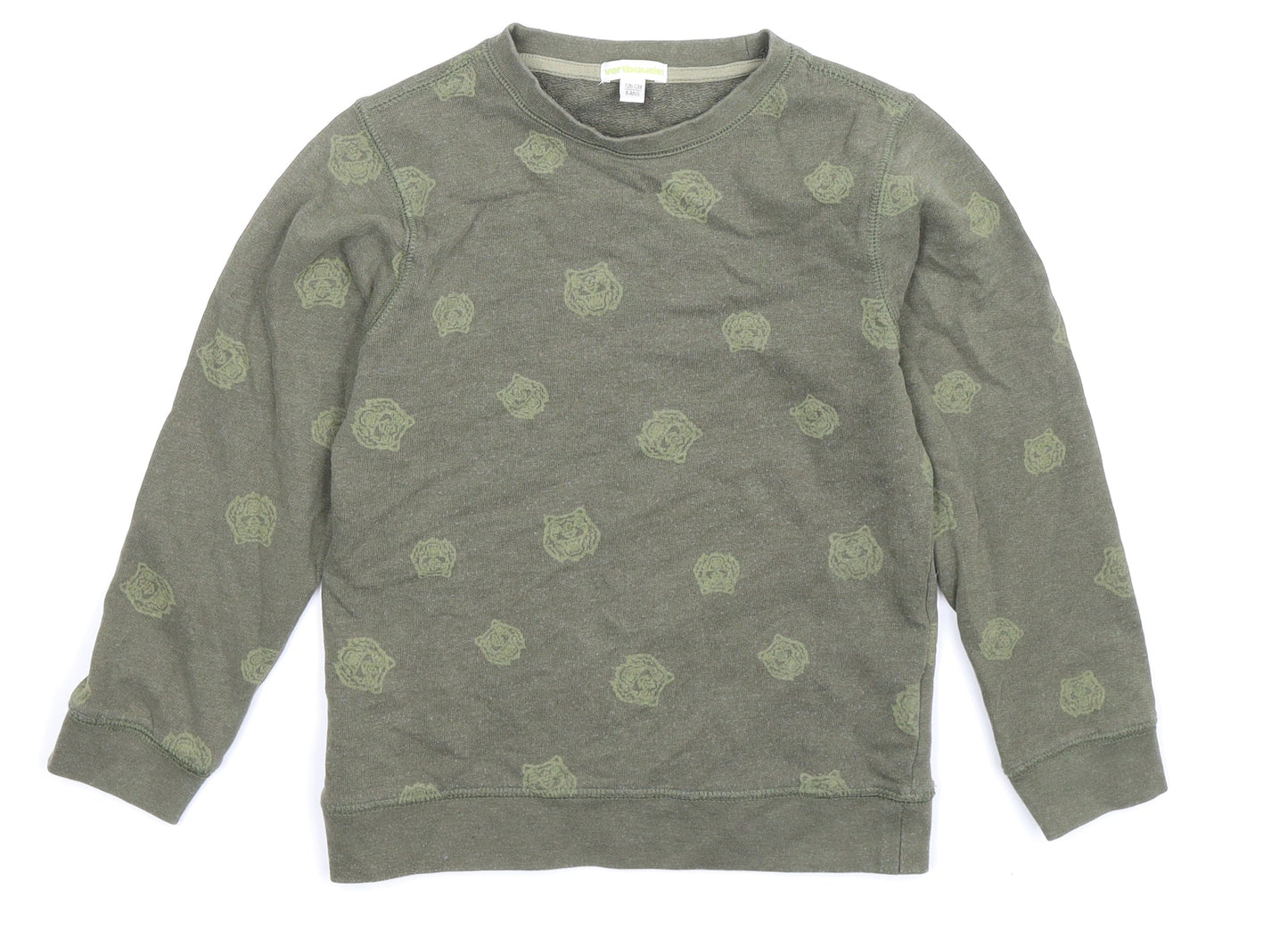 Vertbaudet Boys Green   Pullover Sweatshirt Size 8 Years